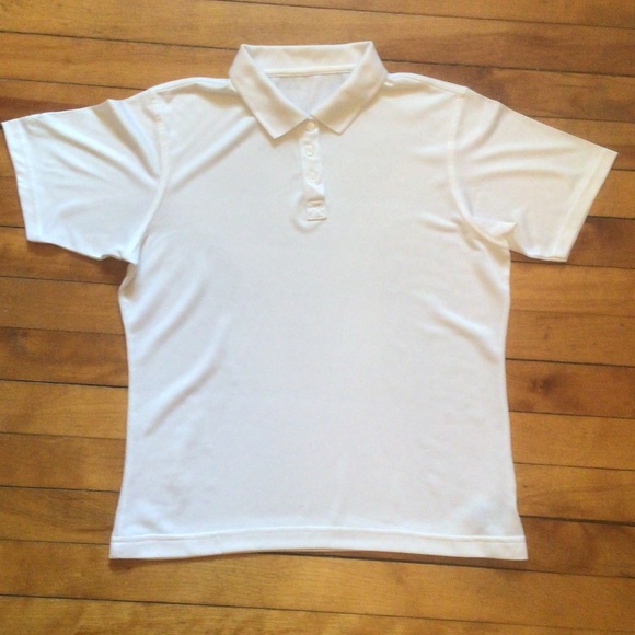 Aurea Dry Max Golf Shirt White SZ L - Picture 1 of 4